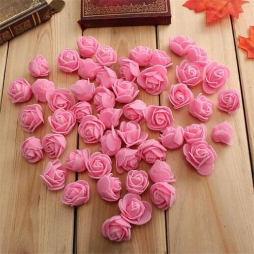 30pcs Mini PE Foam Rose Artificial Flowers Head Handmade DIY Wedding Home Decoration Festive & Valentines Day Party Supplies