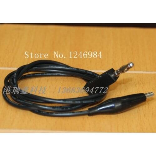 [SA]A-1107 4MM Banana plug test leads with alligator clips 1M long power cable diameter 0.75--50pcs/lot
