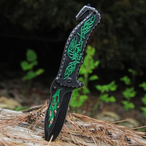 RUIMEI Bearing Quick-Opening Folding Knife, High-Hardness Pure Steel Structure Swiss Knife, Multifunctional Outdoor SurvivalTool