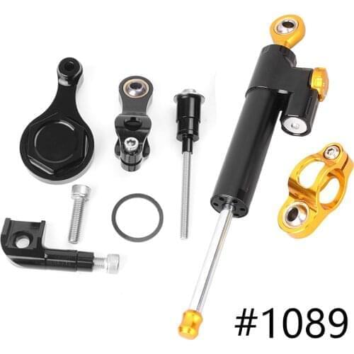 For Yamaha YZF R6 R1 CNC Steering Damper Stabilizer w/ Bracket Set Saftety Control 2006-2015 Anodized Aluminum Motorcycle Parts