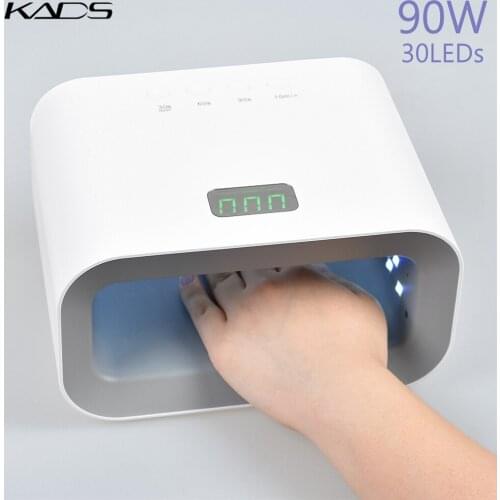 90W UV LED Nail Lamp 30 LEDs Nail Dryer for Curing All Gels Quick Dry Nail Lamp Nails Skin Whitening UV Lamp Manicure Salon Tool
