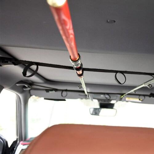 Stowing Tidying 220 cm Auto Rod Carrier Holder Car Trunk Organizer Strap Belt Fishing Rod Saver Storage Car-styling