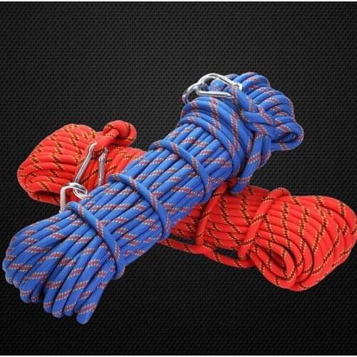 Outdoor Rock Climbing Rope 8mm Diameter High Strength Survival Paracord Safety Rope Cord String Hiking Accessory