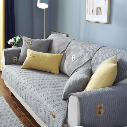 Sofa cushion fabric four seasons universal non-slip three-seat cushion all-inclusive sofa cover backrest towel living room