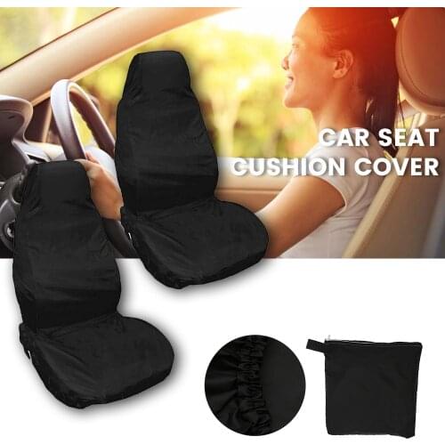 Universal Car Seat Covers Waterproof Fit Most Cars Front Seat Covers Tire Track Detail Styling Seat Protector Auto Accessories