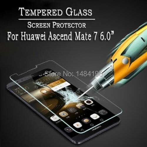 Premium Tempered Glass Screen for Huawei Ascend Mate7 MT7-TL00 Tempered Glass 9H Screen Protector for Huawei Ascend Mate 7 6"