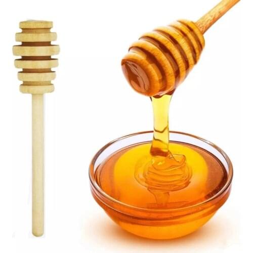 1pcs Mini Wooden Honey Stick Wood Stick Honey Dipper Honey Spoon Stick Honey Stirring Rod
