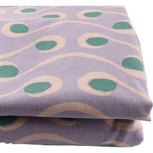150CM Cotton Fabric Printed Cloth Wave print Malachite green Gray Sewing Quilting Fabrics for Patchwork Needlework DIY Handmade