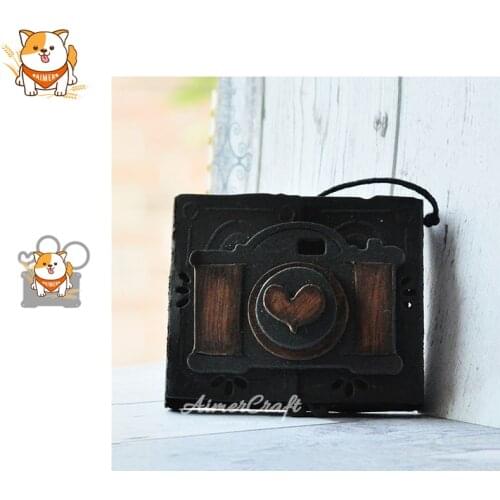 3D Camera Metal Cutting Dies Scrapbooking Stencil DIY Decorative Embossing Craft Die Cuts Card Making New Dies For 2020
