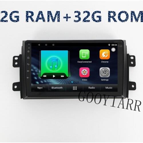 1din car radio quad-core RAM2G+ROM32G Android stereo multimedia Player for Suzuki SX42007 2008 2009 2010 2011 2012 2013