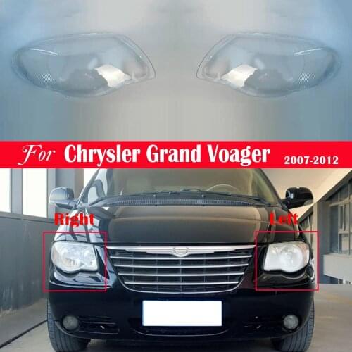 Car Headlight Lens Replacement Auto Shell Cover For Chrysler Grand Voager 2007 2008 2009 2010 2011 2012 Headlamp Cover Lampshade
