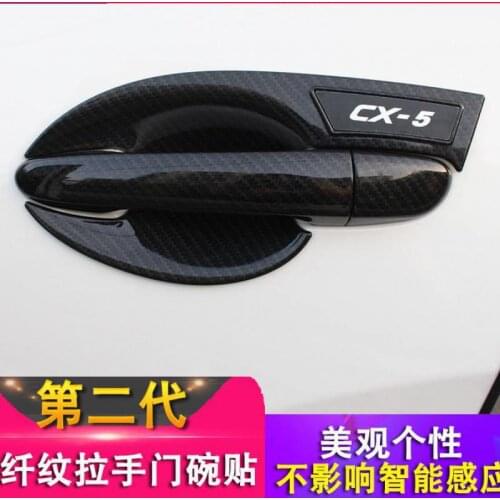 Car-styling Exterior Door Handle Bowl Covers Decorative Stickers For Mazda CX-5 CX5 CX 5 2017 2018 Accessorie
