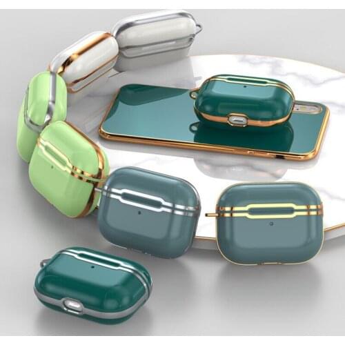 Electroplate TPU earpods case for apple air pods pro coque airpods 3 cover Fall prevention originality airpod accessories