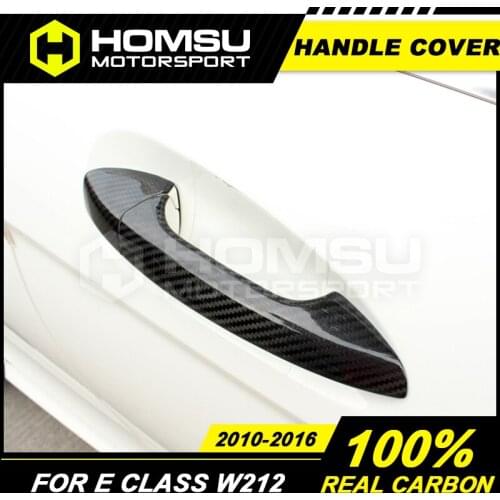 Carbon Handle cover for Merce-des Ben-z E Class W212 Sedan E200 E260 E300 2010-2017 carbon fiber Handle cover for E Class W212