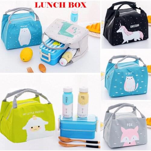 2019 Hot New Girls Kids Insulated Camping Bag Tote Oxford Box Bag Thermal Cooler Food Bags High Quality Waterproof Lunch Bags