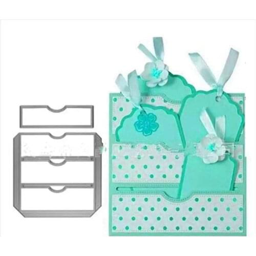 Label Box Metal Cutting Dies for DIY Scrapbooking Album Paper Cards Decorative Crafts Embossing Die Cuts