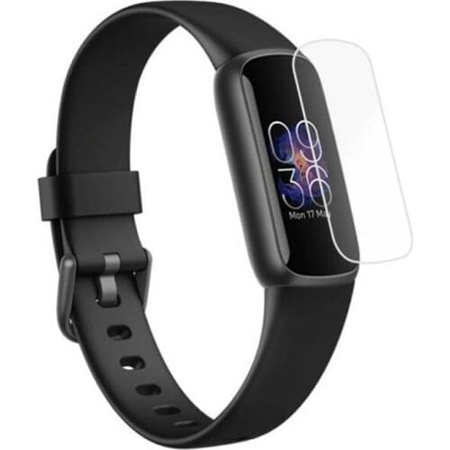 5pcs Soft TPU Clear Protective Film For Fitbit Luxe Band Smart Wristband Display Screen Protector Cover Smartband Protection