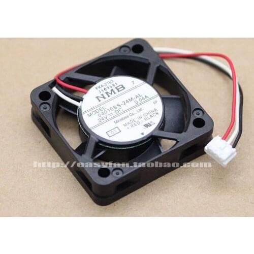 NMB-MAT 04010SS-24M-AL 01 DC 24V 0.04A 40x40x10mm Server Cooling Fan