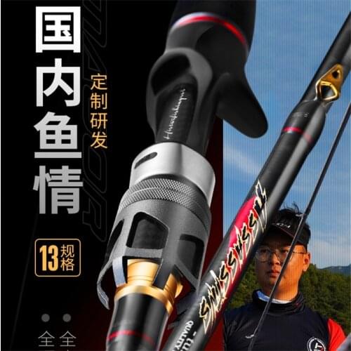 New Fishing Rod 2.1M 2.25M 2.46M 2.58M Lure Rod L ML M MH Power 30+40T Carbon fast Spinning Casting Fishing Rod bass Pole China