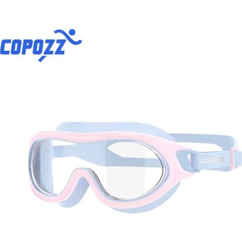 Youth Children Swimming Glasses Boys and Girls Big Frame Anti-Fog Kids Pool Mask Water Swim Eyewear Silicone Diving Goggles
