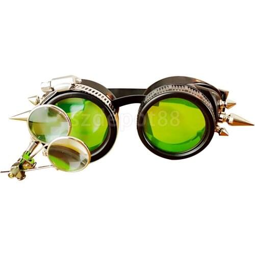 Halloween Cosplay Vintage Style Steampunk Goggles Gothic Costumes Eyewear