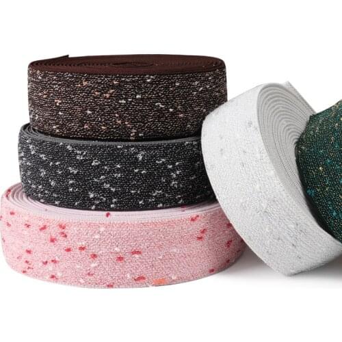 Pink Elastic Band 40mm Polyester Elastic Ribbon Swimsuit Stretch Cross-border Clothing Webbing Sewing Accessories 1meter