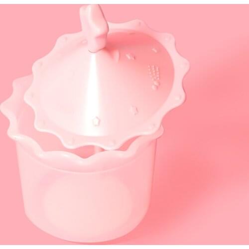 Pink Creative Facial Cleanser Foamer Shower Bath Shampoo Foam Maker Bubble Foamer Device Cleansing Cream Foaming Clean Too