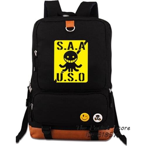 Assassination Classroom Korosensei Women Backpack Canvas School Bags Laptop Backpack Anime Travel Bagpack Women Shoulder Bags