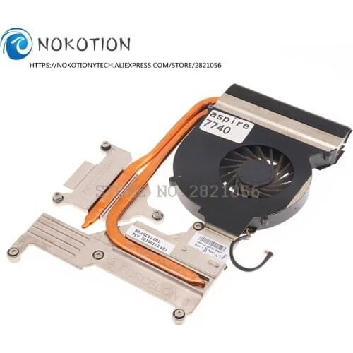NOKOTION 60.4GC02.001 48.4GC01.011 For ACER Asipre 7740 Laptop CPU GPU Cooling System Heatsink FAN