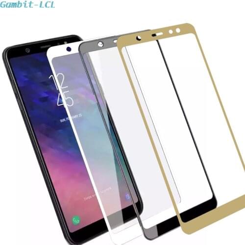 2pcs For Samsung Galaxy A6 A7 J4 J6 J3 J5 J7 A3 A5 A7 Plus 2017 2018 Tempered Glass Protective Film Full Screen cover Protector