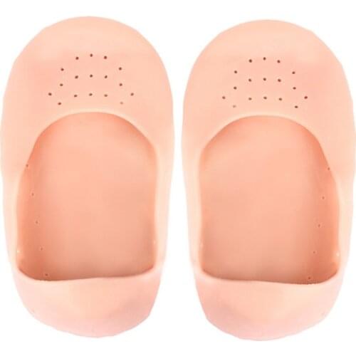 1 Pair of Exquisite Silicone Moisturizing Gel Heel Socks Like Rupture Foot Skin Care Relief Foot Pain Protecting Foot Massager