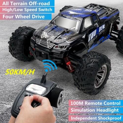 50KM/H High-speed 4WD RC Cars All Terrain Off-road Drifting Independet Shockproof Big Foot Climbing Remote Control Racing Buggy