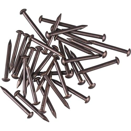 30X2.8MM Chinese Archaize Round Head Antique Bronze Wooden Nails for Furniture DIY Decorative Boxes 50pcs