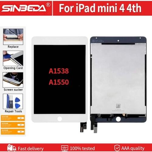 7.9" LCD For Apple iPad Mini 4 A1538 A1550 LCD Display Touch Screen Digitizer Assembly For iPad Mini 4 LCD Display Replacement