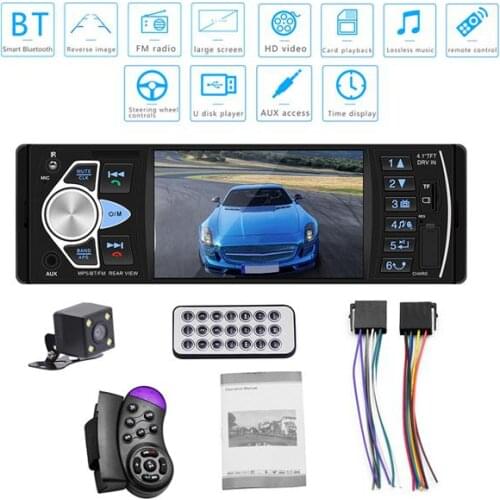 4.1 Inch HD Car MP5 Bluetooth Remote Control Hands-free Vehicle MP5 Player Card Radio 4022D with Rear Camera