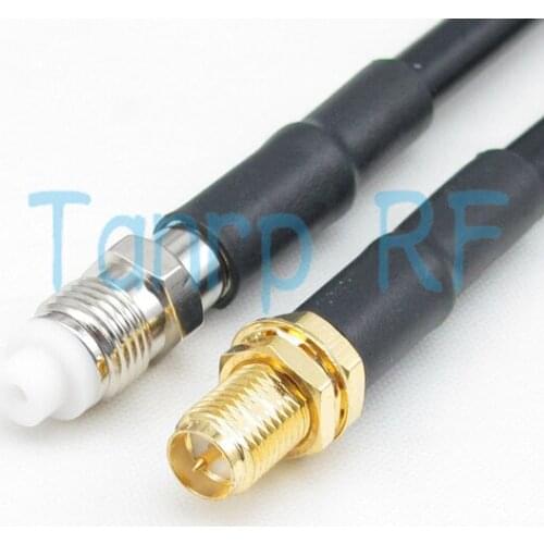 Free Shipping! 20INCH Pigtail coaxial jumper cable RG58 extension cable 50CM FME female jack to RP SMA female jack RF connector