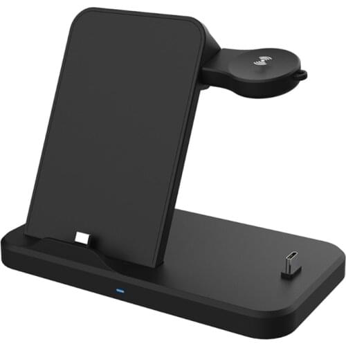 Watch Wireless Charger For-Samsung -Galaxy Watch 3 Watch Active 1/2 Phone Earbuds Charging Dock Smart Watch 3In1 Charger 95AF