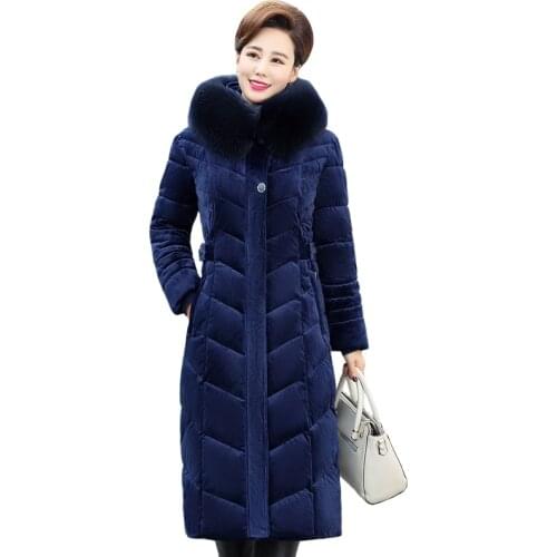 BOOKERPHILS Women's Long Down Jackets