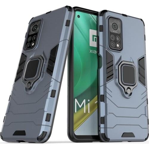 For Xiaomi Mi 10T Mi10T Pro Case Luxury Armor Soft Shockproof Case for Mi 10T Lite Silicone Car Holder Ring phone cover
