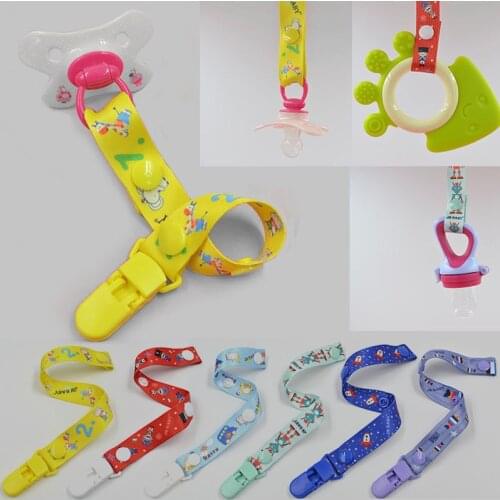 Baby Pacifier Clip Chain Ribbon Dummy Holder Soother Pacifier Clips Leash Strap Nipple Holder For Infant Feeding