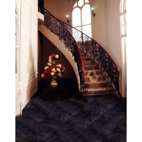 Stairs Flowers Carpet Photography Backdrops Photo Props Studio Background 5x7ft