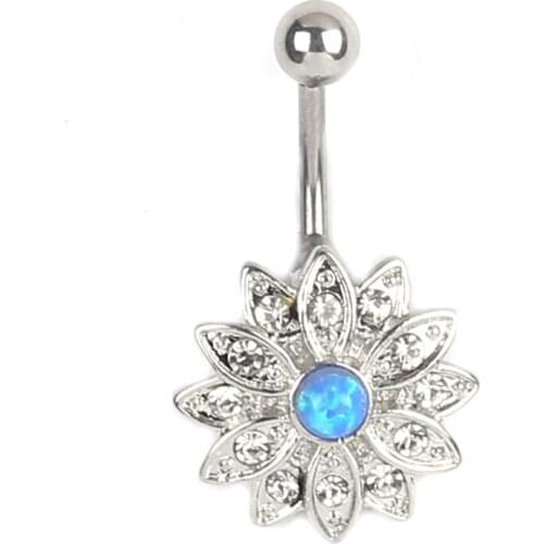 Hot Sale Sexy Dangle Belly Button Rings Navel Piercing Surgical Steel Dance Bars Body Jewelry Piercing Barbell