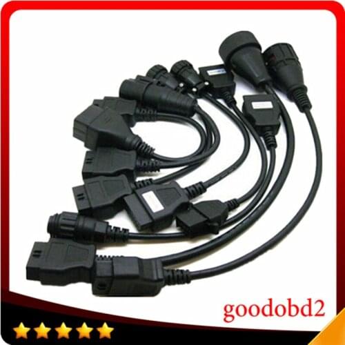 Truck Full Set TCS Truck 8 Cables CDP PRO Scanner Connecter Diagnostic Cable for VD600 CDP+ OBD2 Diagnostic Tool Connect Cable