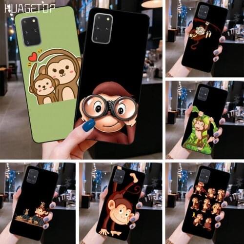 HUAGETOP Amazing Monkey Cartoon Phone Case Cover for Samsung S20 plus Ultra S6 S7 edge S8 S9 plus S10 5G lite 2020