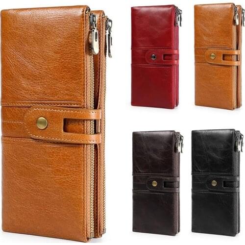 Fashion Long Wallet Multipurpose Anti-Theft Zipper Card Wallet 2020 New Clutch Wallet Essential For Men And Women