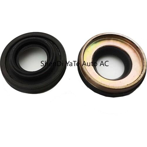 Compressor oil seal for GM V5 air conditioning compressor,Automotive/Car a/c copressor shaft seal/ LIP TYPE with RUBBER-MOUNTED