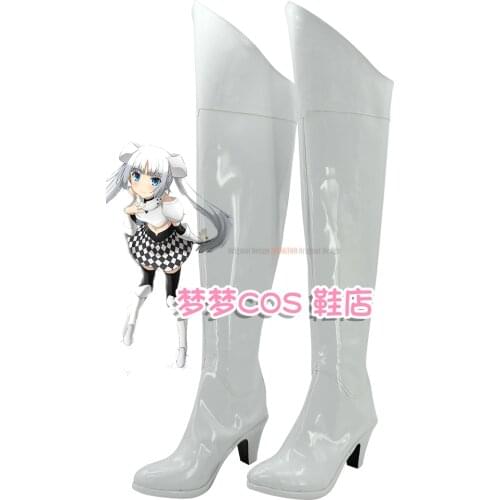 Miss Monochrome Anime Characters Shoe Cosplay Shoes Boots Party Costume Prop