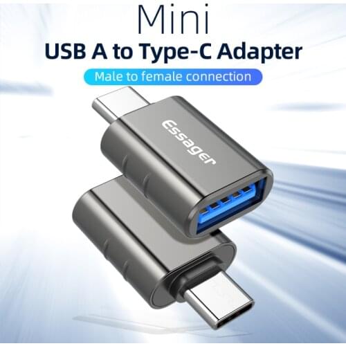 Essager USB Type C OTG Adapter USB 3.0 To USB C Male Converter For Samsung S20 Xiaomi Mi 9 10 USB-C Female Connector