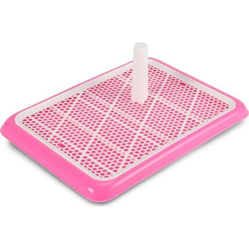 Pet Toilet Portable Dog litter Tray Puppy Loo Training Pad Holder With Big Hole Fence Durable Mesh dog bedpan training room wc