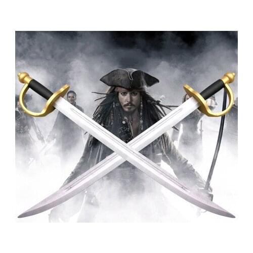 Pirates of The Caribbean Captain Jack Sparrow Weapons Wooden Sword John Depp Cosplay Sword Role Play Prop Children Safe Toy/Gift
